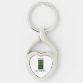 修道院創立50周年記念緑 キーホルダー (正面)