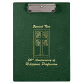 修道院創立50周年記念緑 クリップボード (正面)