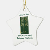 修道院創立50周年記念緑 セラミックオーナメント (左)