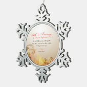 修道院創立50周年 スノーフレークピューターオーナメント (右)