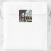 修道院回廊、1442年再建（写真） スクエアシール (バッグ)