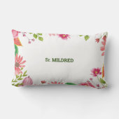 修道院宗教創立80周年記念水彩花 ランバークッション (裏面)