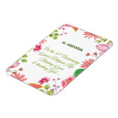 修道院宗教的40周年記念水彩花 マグネット (左側)