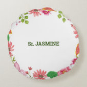 修道院15周年記念水彩花 ラウンドクッション (裏面)