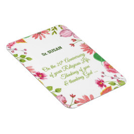 修道院20周年記念水彩花 マグネット