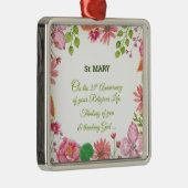 修道院35周年記念水彩花 メタルオーナメント (右)