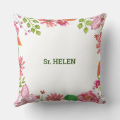 修道院50周年記念水彩花 クッション (裏面)