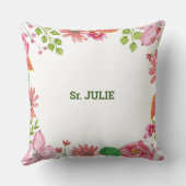 修道院65周年記念水彩花 クッション (裏面)