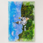 修道院。ウラジミール、ロシア。 ジグソーパズル (縦)