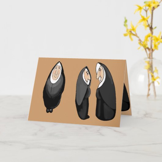 修道院 カード (黄色い花)