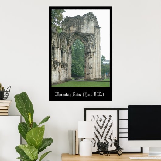 修道院（ヨーク） ポスター (ホームオフィス)