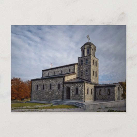 修道院、聖プレオブラゼニー、クルシェボ、マケドニア ポストカード (正面)