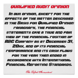 "修飾された監査の意見" ポスター