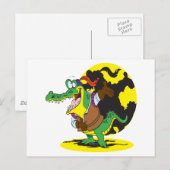 俳優おもしろい演技のキャラクター ポストカード (正面/裏面)