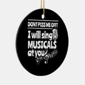 俳優があなたにミュージカルを歌う セラミックオーナメント (右)
