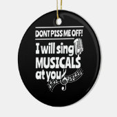 俳優があなたにミュージカルを歌う セラミックオーナメント (左)