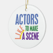 俳優がシーンを作りたい セラミックオーナメント (左)