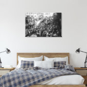 俳優がニューヨークで45通りにストライキ キャンバスプリント (インサイチュ (寝室))