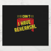 俳優がリハーサルをする ビールラベル (シングルラベル)