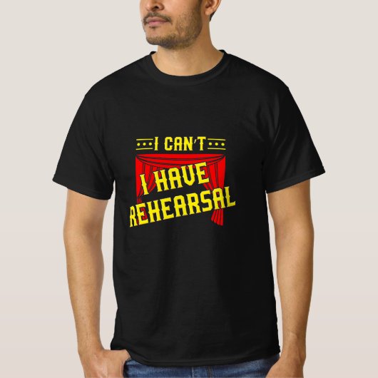 俳優がリハーサルをする Tシャツ (正面)