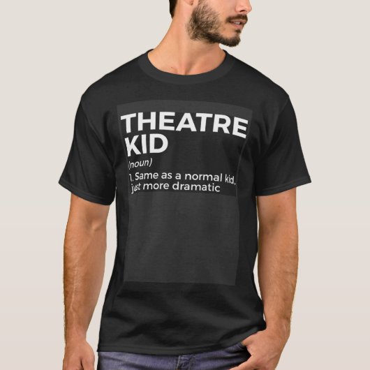 俳優という劇場キッズの定義 Tシャツ (正面)