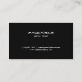 俳優とモデルDouble Photo Business Card 名刺 (裏面)
