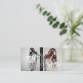 俳優とモデルDouble Photo Business Card 名刺 (スタンド正面)