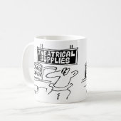 俳優と演技。演劇 コーヒーマグカップ (正面左)