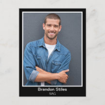 俳優のためのカスタム印刷ポストカード