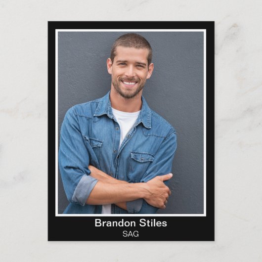 俳優のためのカスタム印刷ポストカード ポストカード (正面)