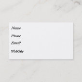 俳優のため 名刺 (裏面)