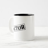 俳優のスタンプ ツートーンマグカップ (正面左)