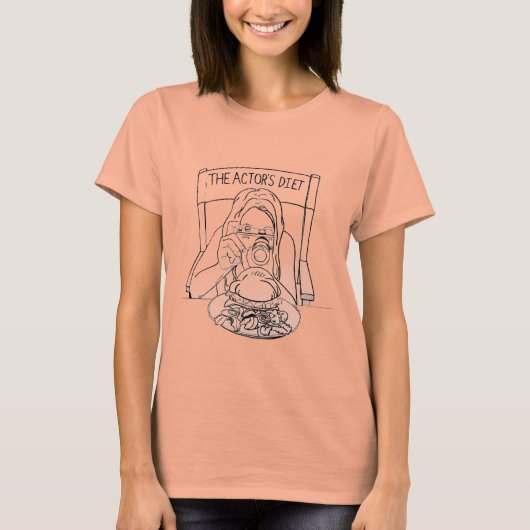 俳優のダイエットTシャツ（女性） Tシャツ (正面)