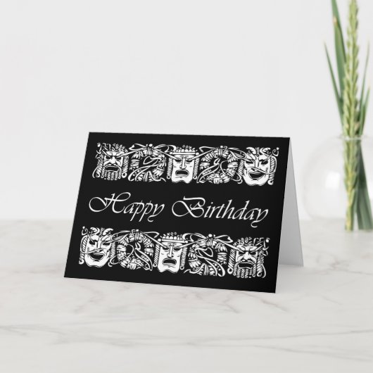 俳優のハッピーバースデー,劇場のパフォーマンスマスク カード (正面)