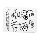 俳優のハムレット遊とプロデューサーの漫画 マグネット (横)