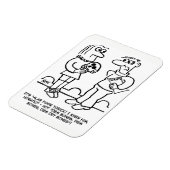 俳優のハムレット遊とプロデューサーの漫画 マグネット (左側)