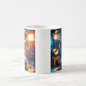 俳優のブルーブラウンに扮したアメリカの猟犬 コーヒーマグカップ (中央)