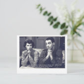 俳優のベネディクタ・リーとマイケル・アルドリッジ ポストカード (スタンド正面)
