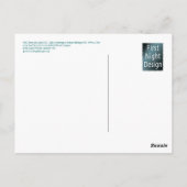 俳優のベネディクタ・リーとマイケル・アルドリッジ ポストカード (裏面)