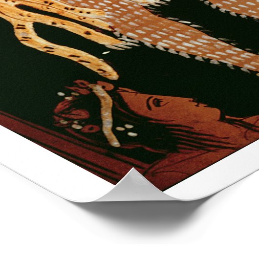 俳優のホールを示す赤姿の花瓶からの詳細 ポスター (角)