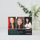 俳優の三頭立て ポストカード (スタンド正面)