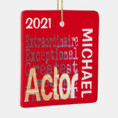 俳優の並外れカスタム セラミックオーナメント (右)