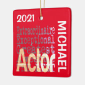 俳優の並外れカスタム セラミックオーナメント (左)