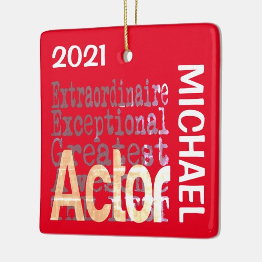 俳優の並外れカスタム セラミックオーナメント (左)