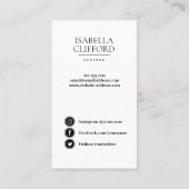 俳優の写真の会合媒体の上のモデルダンサーの終わり 名刺 (裏面)