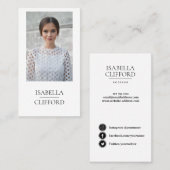 俳優の写真の会合媒体の上のモデルダンサーの終わり 名刺 (正面/裏面)