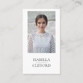 俳優の写真の会合媒体の上のモデルダンサーの終わり 名刺 (正面)