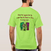 俳優の定義; 伝説を生きた保って下さい Tシャツ (裏面)