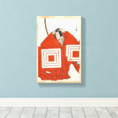 俳優の市川團十郎（5代目）in志原区勝川 キャンバスプリント (インサイチュ (ウッドフロア))