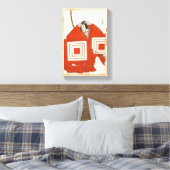 俳優の市川團十郎（5代目）in志原区勝川 キャンバスプリント (インサイチュ (寝室))